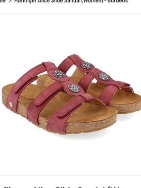 Haflinger Alice Slide Sandal (Women) - Burdeos 40 Resortwear Slide Comfortable
